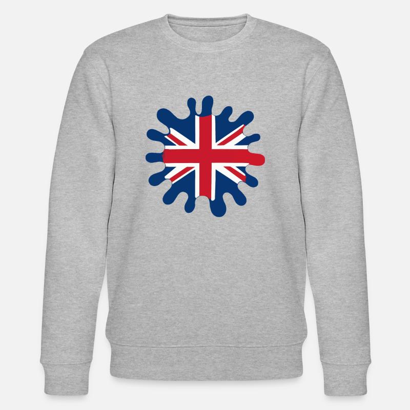 Blobs de drapeau de l’Angleterre - Sweat bio CHANGER Stanley/Stella Unisexe - gris chiné