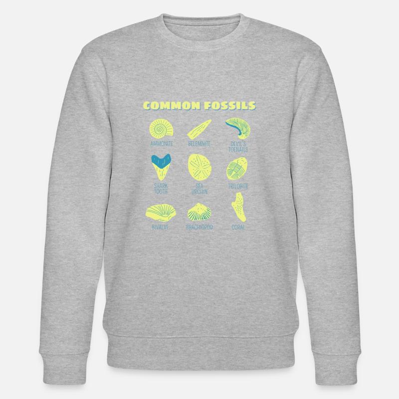 Fossils Collection Gift Chasseurs de fossiles - Sweat bio CHANGER Stanley/Stella Unisexe - gris chiné