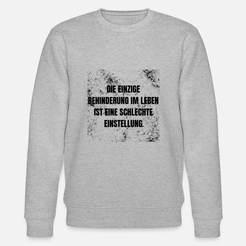 SCHLECHTE EINSTELLUNG - Stanley/Stella Unisex Bio-Sweatshirt CHANGER  - Grau meliert