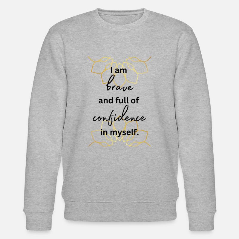 Mutmachshirt - Stanley/Stella Unisex Bio-Sweatshirt CHANGER  - Grau meliert