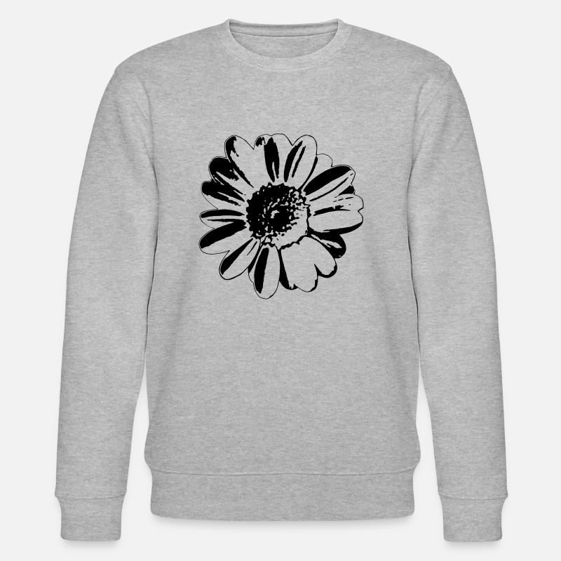 Flower Daisy - Stanley/Stella Unisex Bio-Sweatshirt CHANGER  - Grau meliert