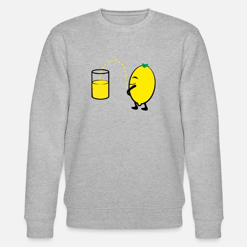 2541614 127819439 lemon - Stanley/Stella Unisex Bio-Sweatshirt CHANGER  - Grau meliert