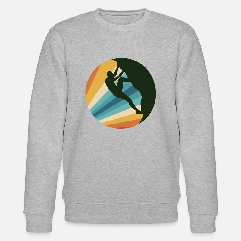 Rock Climbing - Stanley/Stella Unisex Bio-Sweatshirt CHANGER  - Grau meliert