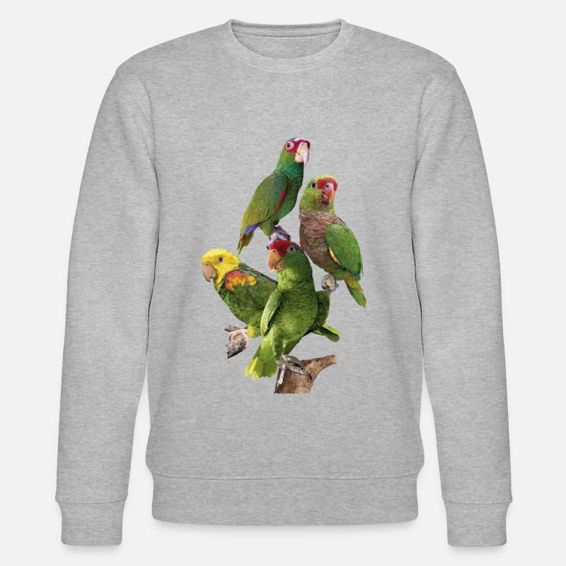 Perroquets amazoniens - Sweat bio CHANGER Stanley/Stella Unisexe - gris chiné