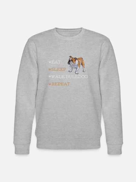WALK BULLDOG - Stanley/Stella CHANGER Unisex Organic Sweatshirt - heather grey