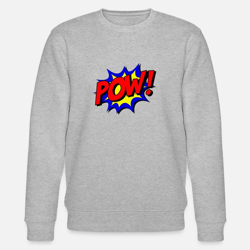 POW Design Superheld - Sweat bio CHANGER Stanley/Stella Unisexe - gris chiné