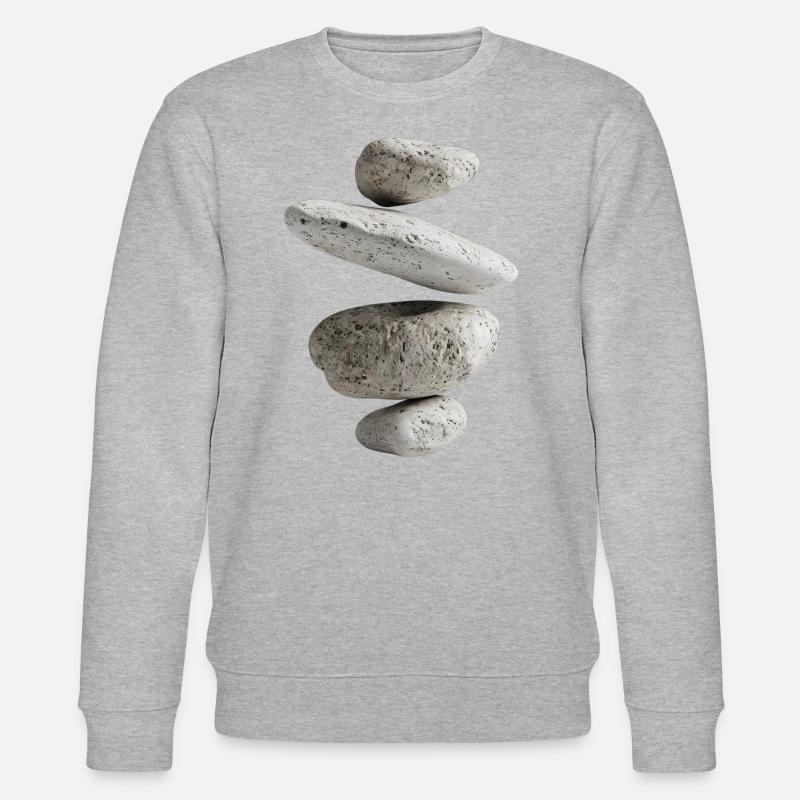 Steine - Stanley/Stella Unisex Bio-Sweatshirt CHANGER  - Grau meliert