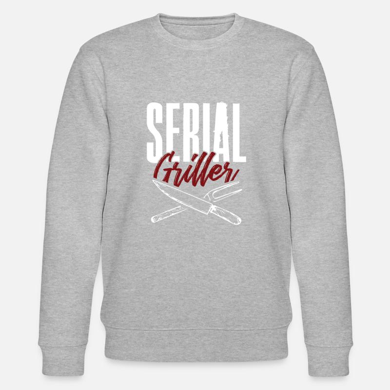 serial griller - Stanley/Stella Unisex Bio-Sweatshirt CHANGER  - Grau meliert