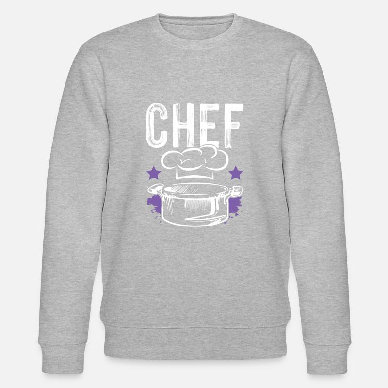 chef koch - Stanley/Stella Unisex Bio-Sweatshirt CHANGER  - Grau meliert