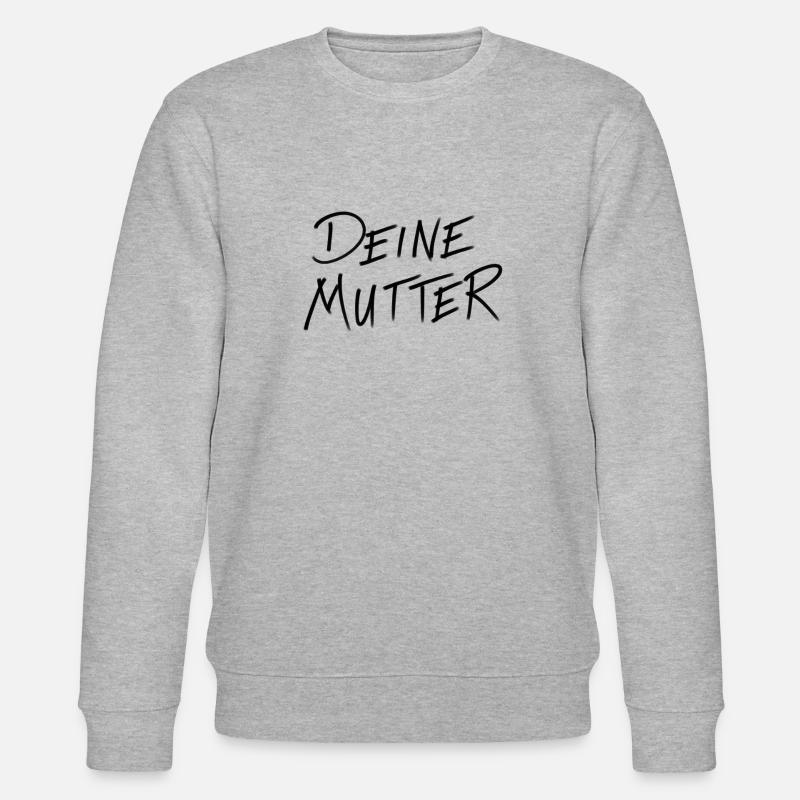 Deine Mutter - Stanley/Stella Unisex Bio-Sweatshirt CHANGER  - Grau meliert
