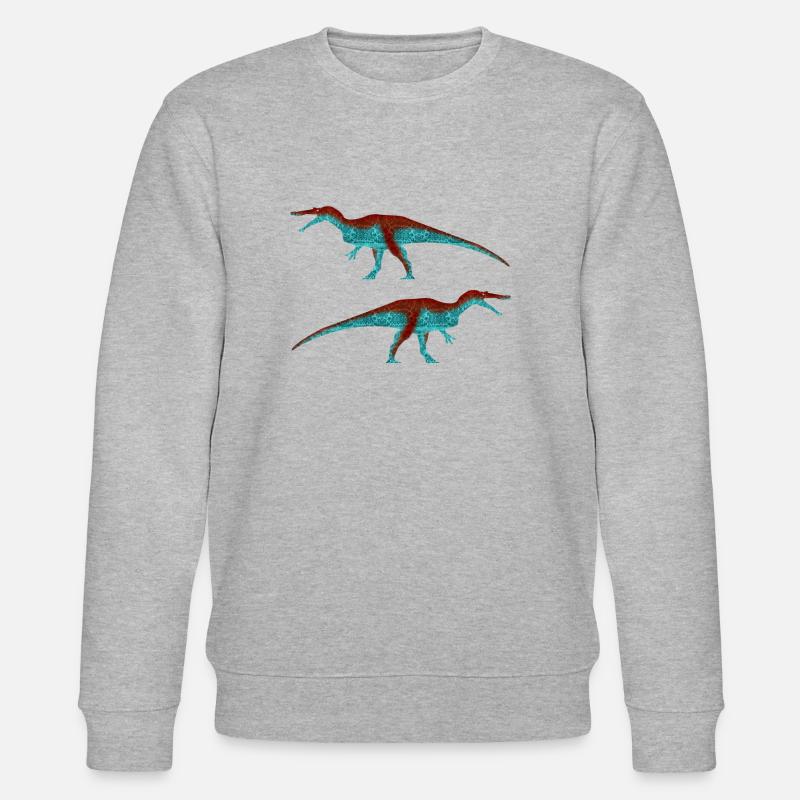 Baryonyx (klassisch) - Stanley/Stella Unisex Bio-Sweatshirt CHANGER  - Grau meliert