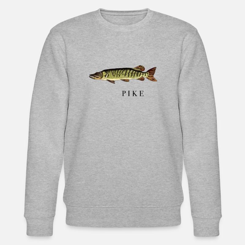 The Pike / der Hecht - Stanley/Stella Unisex Bio-Sweatshirt CHANGER  - Grau meliert