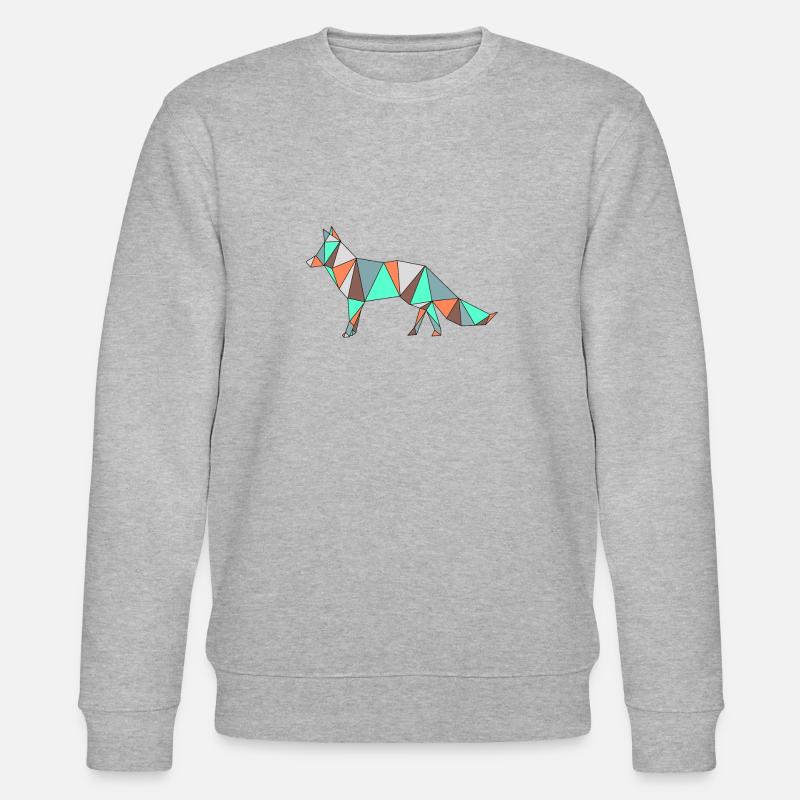 Fuchs ausgemalt - Stanley/Stella Unisex Bio-Sweatshirt CHANGER  - Grau meliert