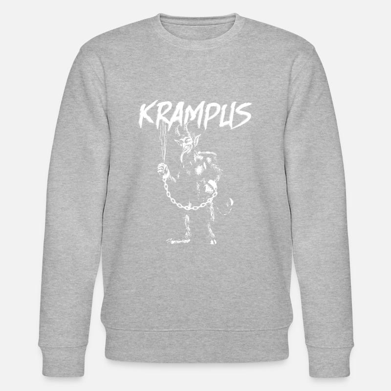 Krampus cadeau de Noël - Sweat bio CHANGER Stanley/Stella Unisexe - gris chiné