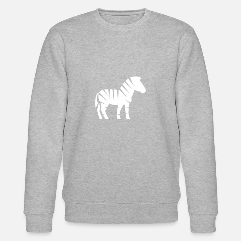 Zebra - Stanley/Stella Unisex Bio-Sweatshirt CHANGER  - Grau meliert