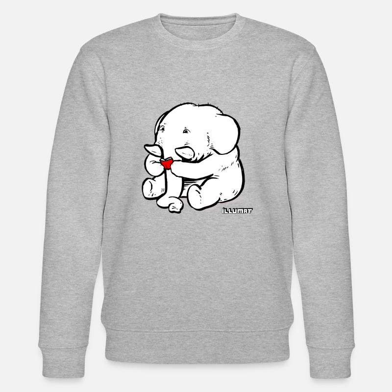 Lesefant - Stanley/Stella Unisex Bio-Sweatshirt CHANGER  - Grau meliert