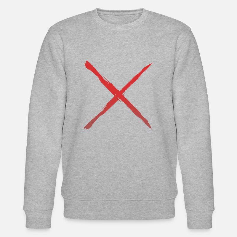 Cross - Stanley/Stella Unisex Bio-Sweatshirt CHANGER  - Grau meliert
