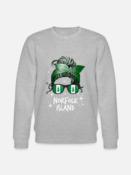 Norfolk Island - Stanley/Stella CHANGER Unisex Organic Sweatshirt - heather grey