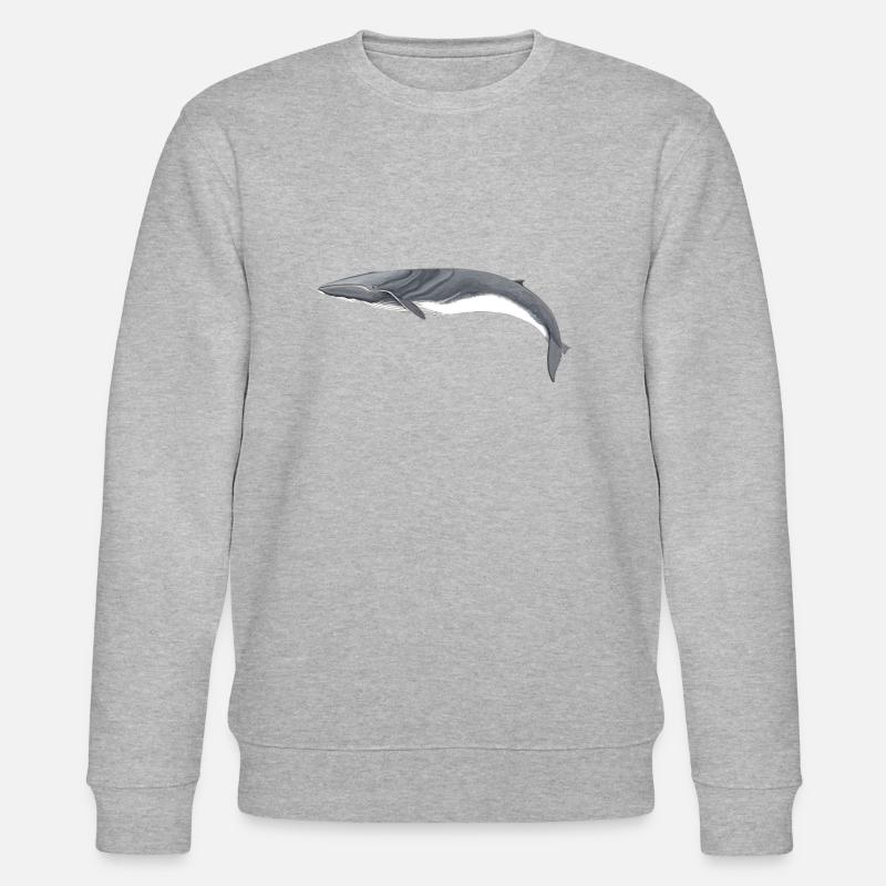 Finnwal - Finnwal - Rorqual commun - Stanley/Stella Unisex Bio-Sweatshirt CHANGER  - Grau meliert
