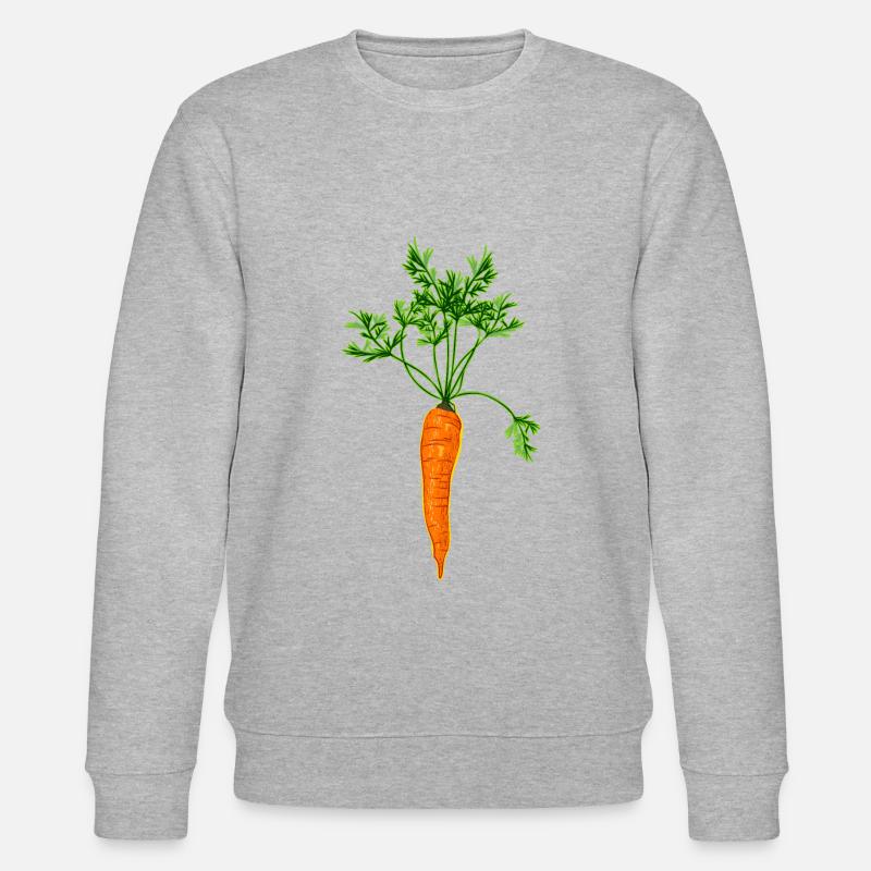 Vektor Karotte - Stanley/Stella Unisex Bio-Sweatshirt CHANGER  - Grau meliert