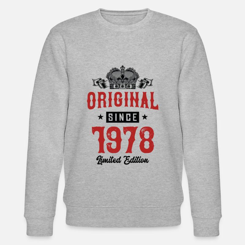 1978 limited edition - Stanley/Stella Unisex Bio-Sweatshirt CHANGER  - Grau meliert