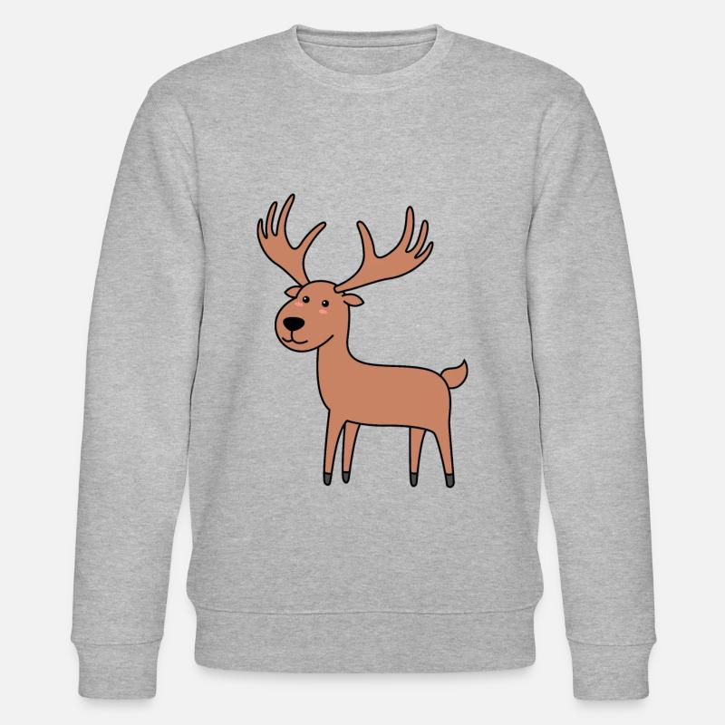 Moose Comic Animal - Sweat bio CHANGER Stanley/Stella Unisexe - gris chiné