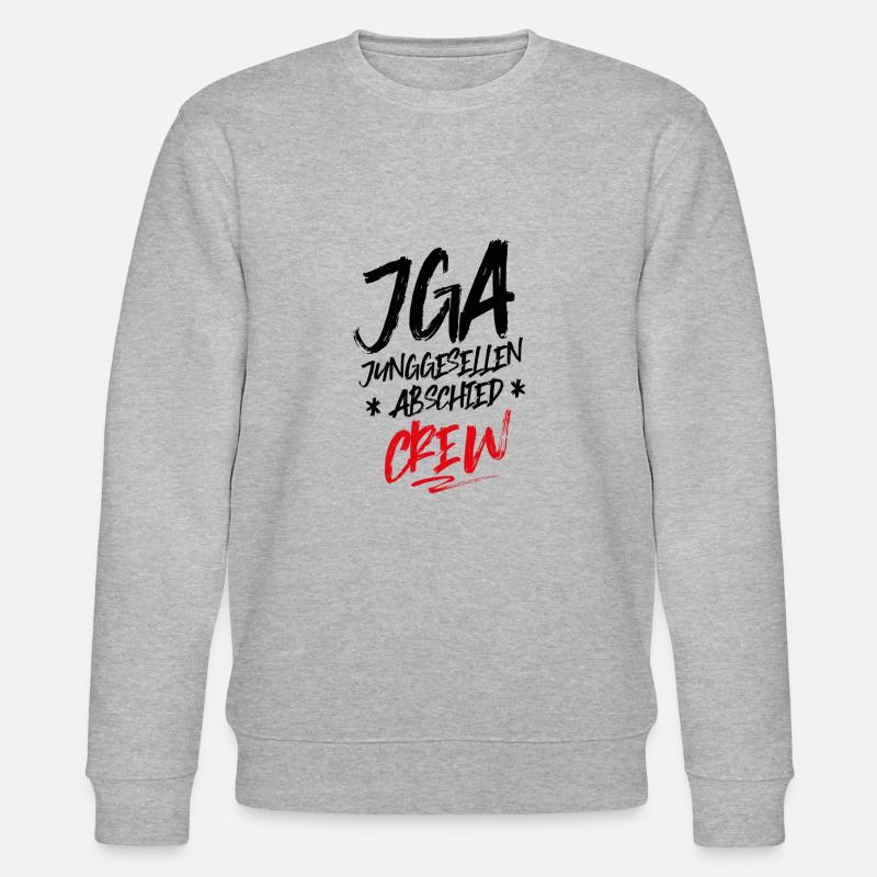 jga junggesellenabschied crew - Stanley/Stella Unisex Bio-Sweatshirt CHANGER  - Grau meliert