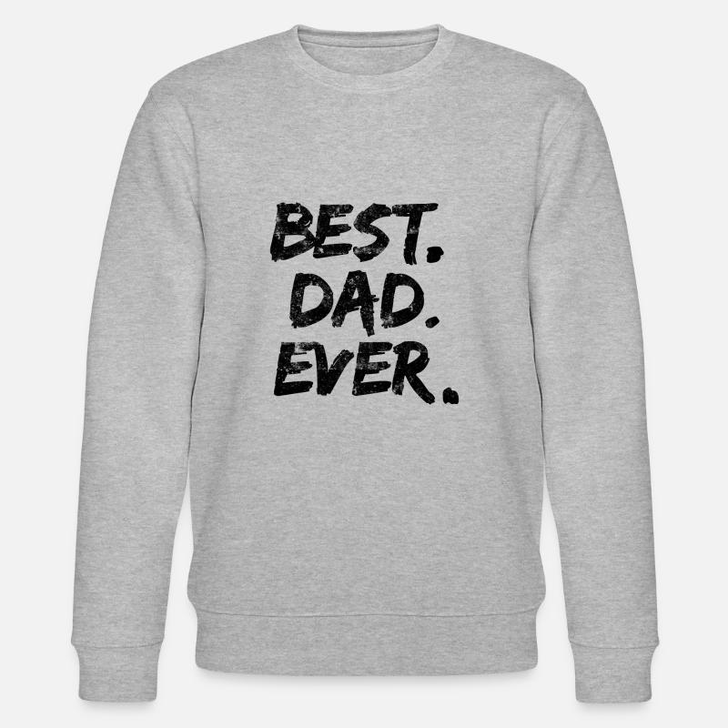 Der Beste Papa - Stanley/Stella Unisex Bio-Sweatshirt CHANGER  - Grau meliert
