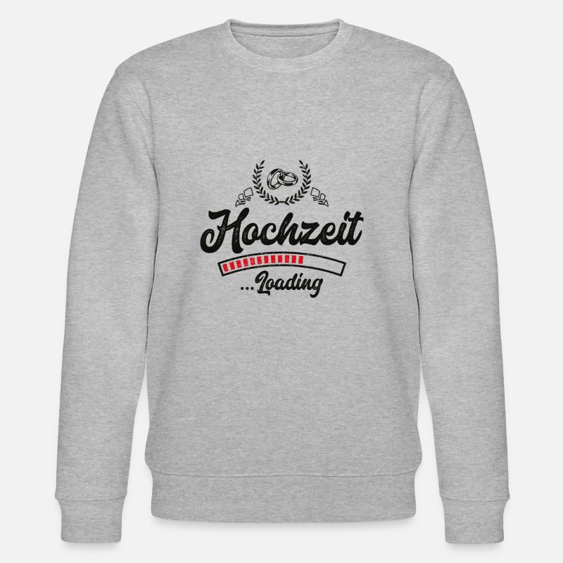 hochzeit loading - Stanley/Stella Unisex Bio-Sweatshirt CHANGER  - Grau meliert