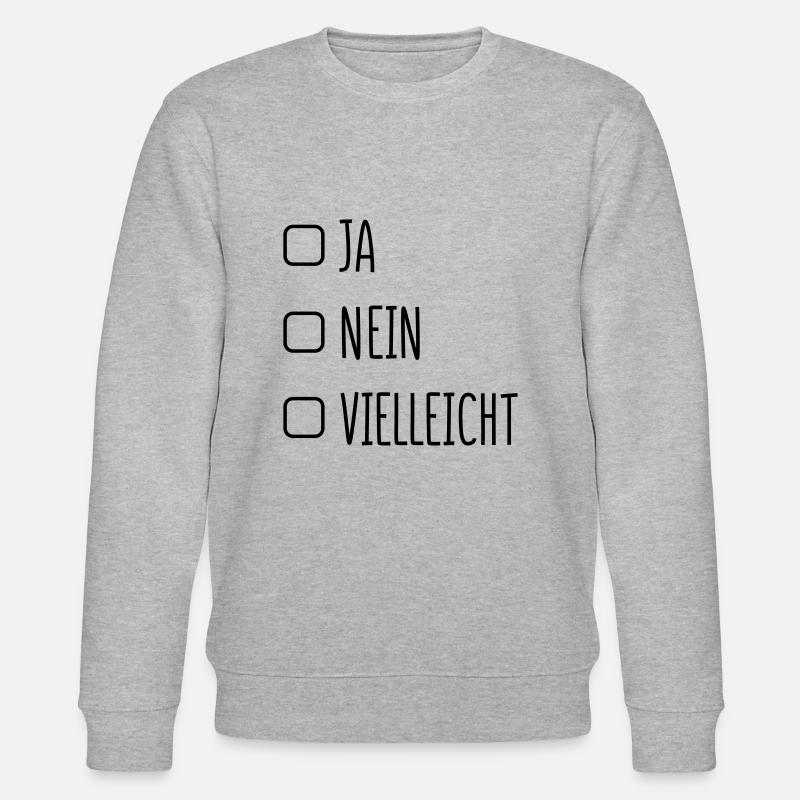 ja nein - Stanley/Stella Unisex Bio-Sweatshirt CHANGER  - Grau meliert