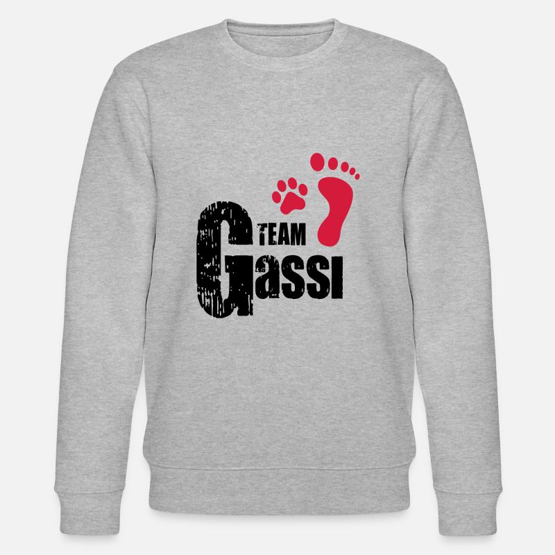 Team Gassi - Stanley/Stella Unisex Bio-Sweatshirt CHANGER  - Grau meliert