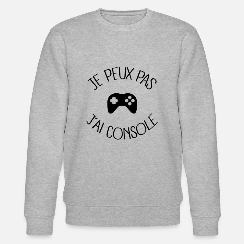 Je peux pas j'ai Console - Sweat bio CHANGER Stanley/Stella Unisexe - gris chiné