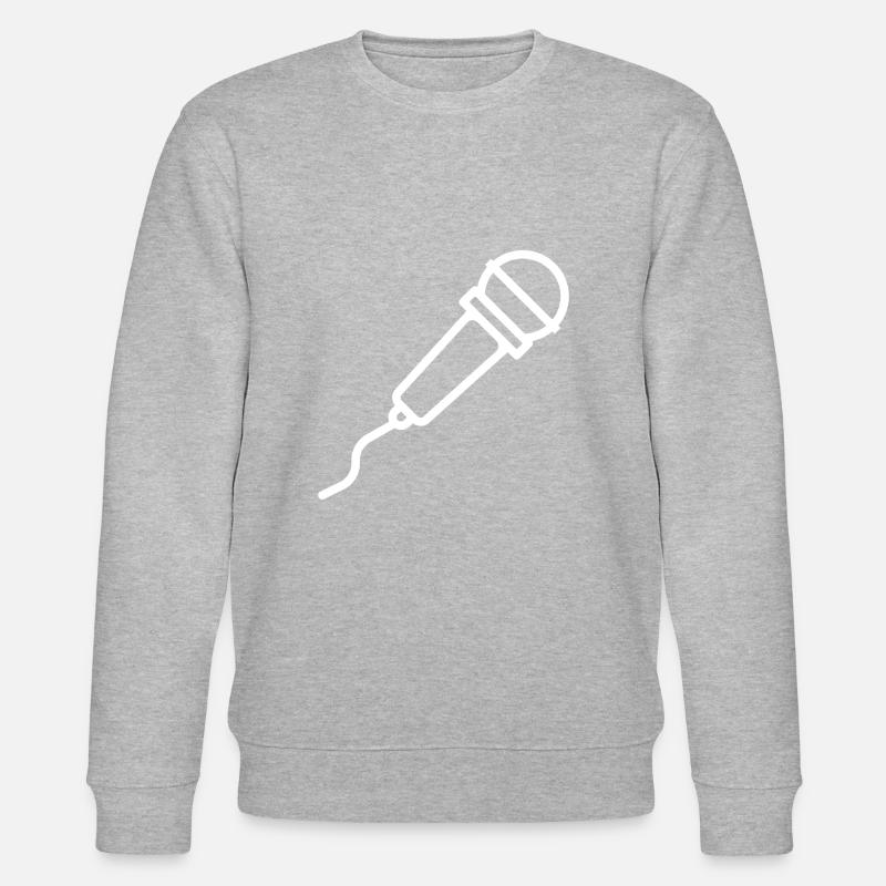 Microphone - Sweat bio CHANGER Stanley/Stella Unisexe - gris chiné