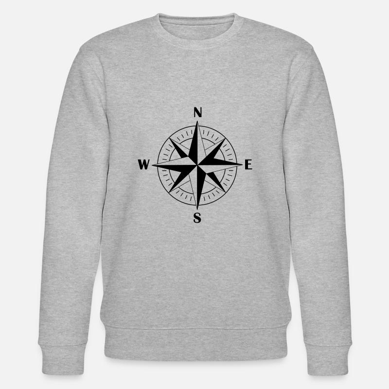 compass 001 - Stanley/Stella CHANGER Unisex Organic Sweatshirt - heather grey