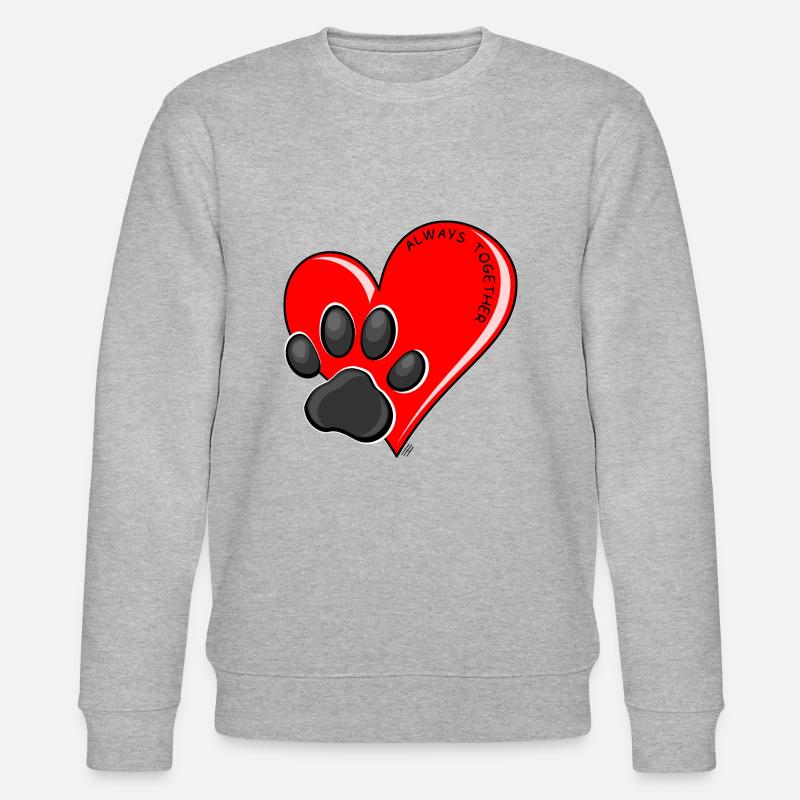 Immer mit dir - Stanley/Stella Unisex Bio-Sweatshirt CHANGER  - Grau meliert