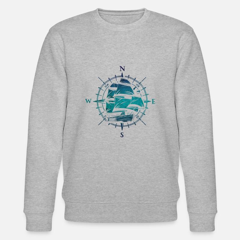 Schiffsreise - Stanley/Stella Unisex Bio-Sweatshirt CHANGER  - Grau meliert