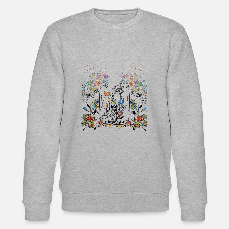 Fleur - Sweat bio CHANGER Stanley/Stella Unisexe - gris chiné