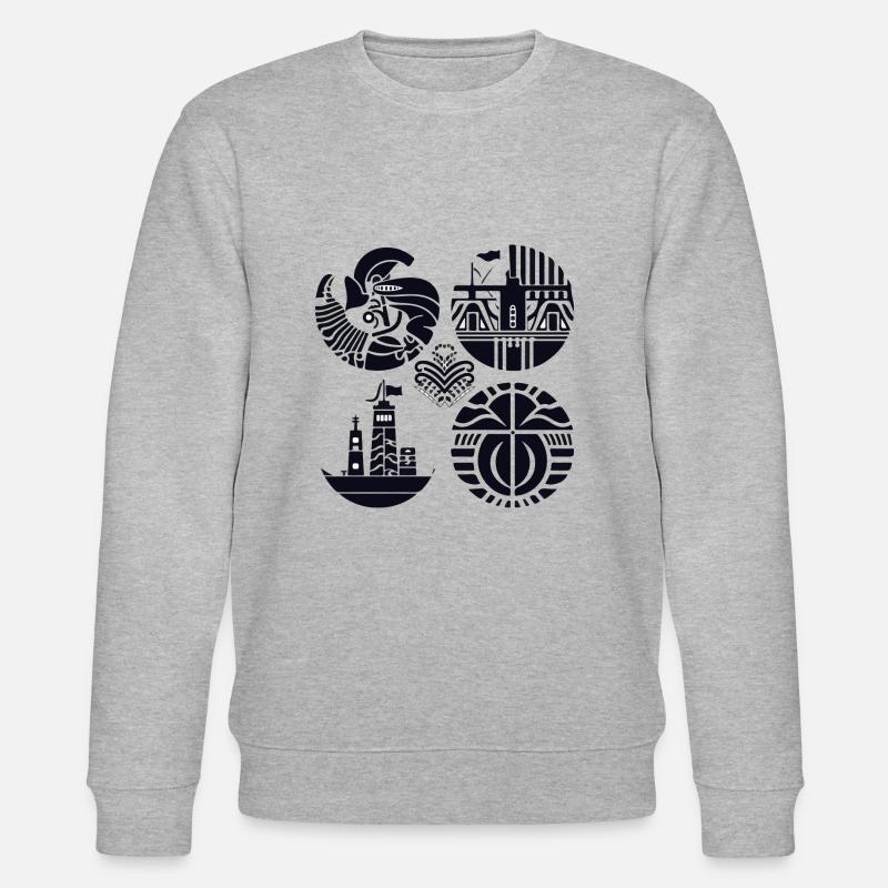 Folklore Bretonisch - Stanley/Stella Unisex Bio-Sweatshirt CHANGER  - Grau meliert