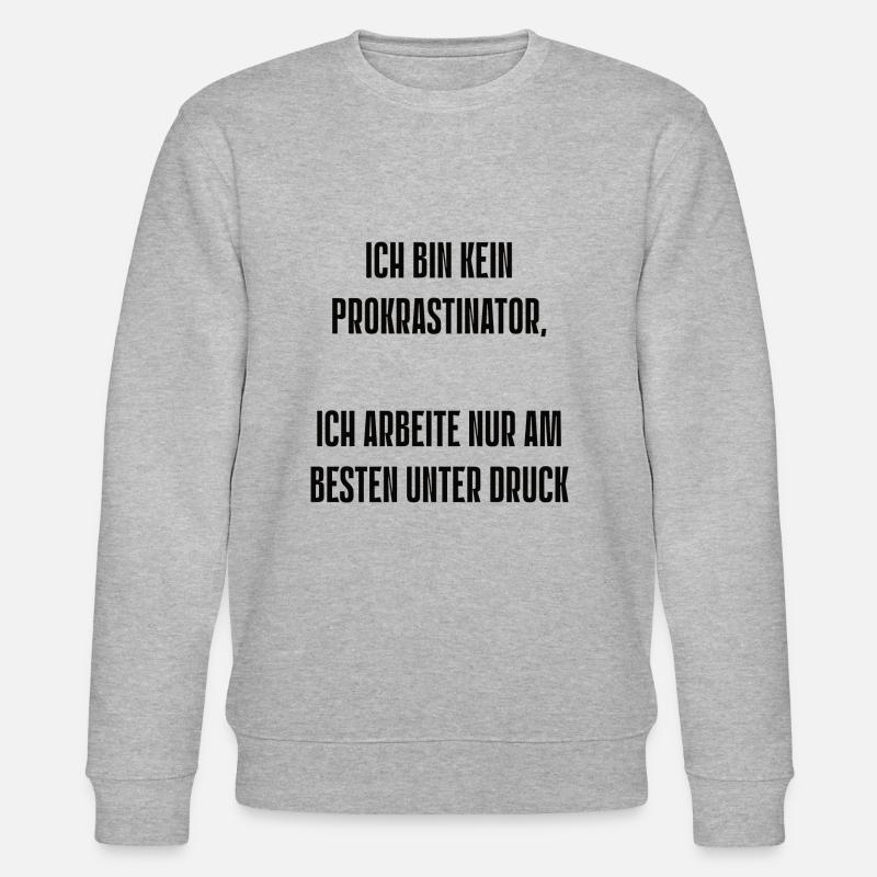 Spruch 8 - Stanley/Stella Unisex Bio-Sweatshirt CHANGER  - Grau meliert