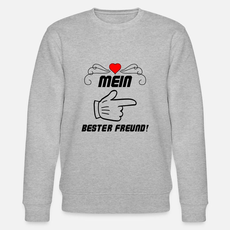 Mein bester Freund - Stanley/Stella Unisex Bio-Sweatshirt CHANGER  - Grau meliert