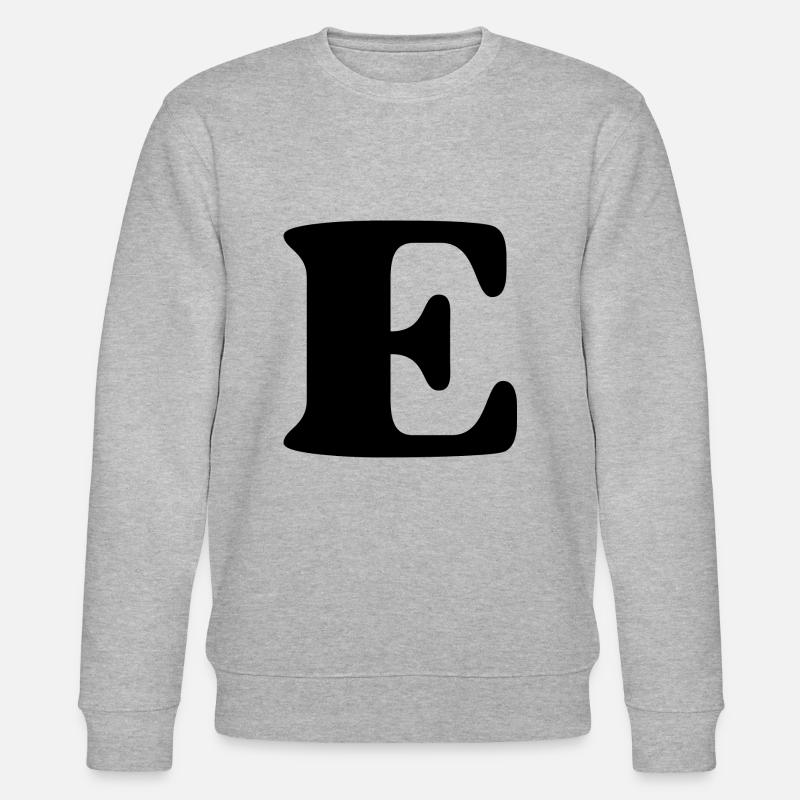 Buchstabe e - Stanley/Stella Unisex Bio-Sweatshirt CHANGER  - Grau meliert