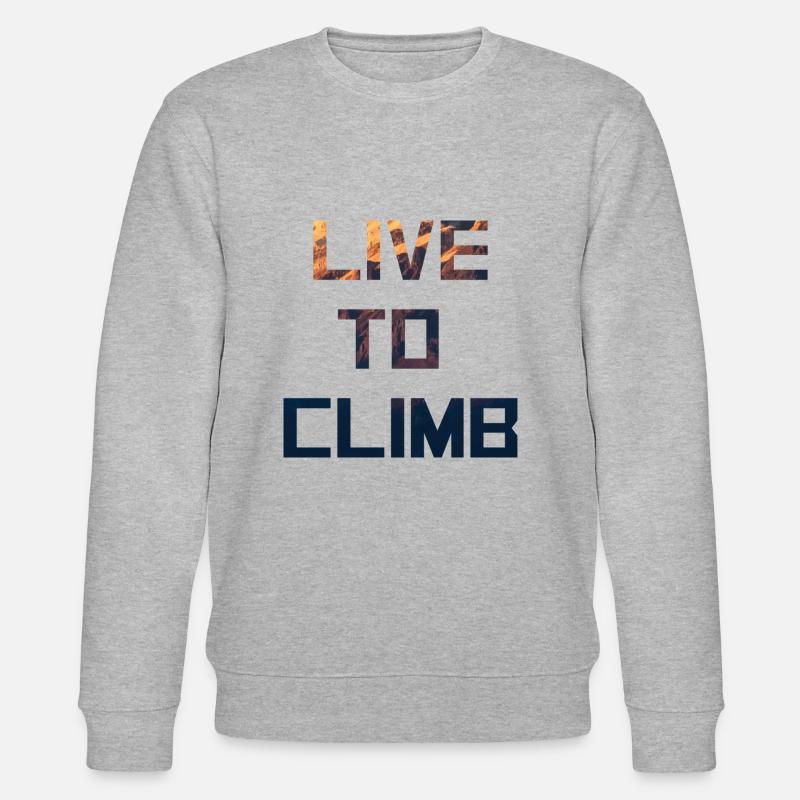 Rock Climbing - Stanley/Stella Unisex Bio-Sweatshirt CHANGER  - Grau meliert