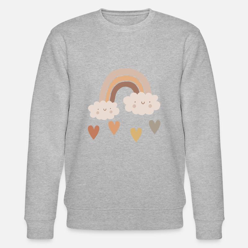 Farbpfade: Boho Regenbogen - Stanley/Stella Unisex Bio-Sweatshirt CHANGER  - Grau meliert