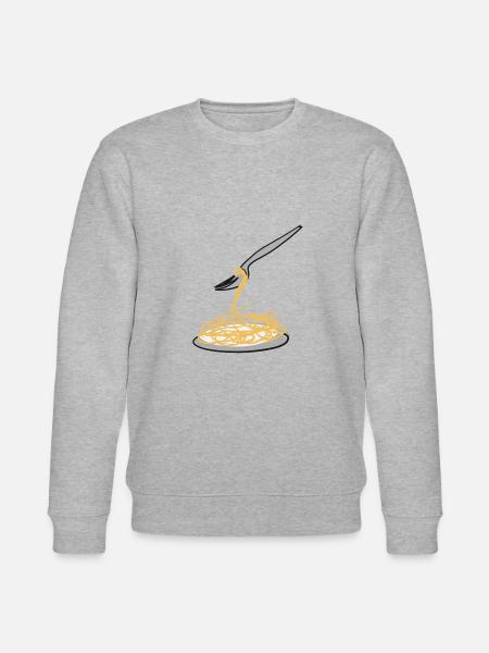 spaghetti symbol - Stanley/Stella CHANGER Unisex Organic Sweatshirt - heather grey
