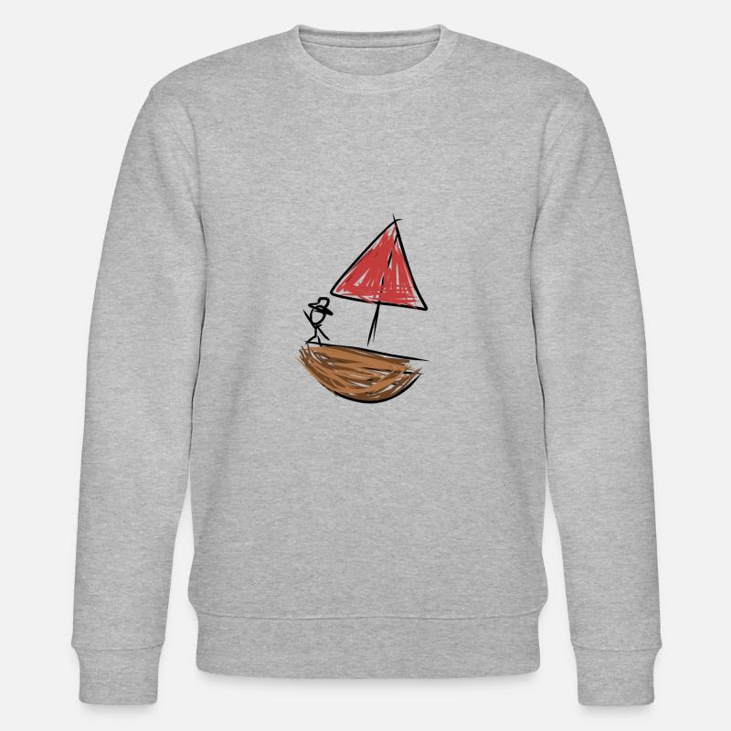 Bateau pirate - Sweat bio CHANGER Stanley/Stella Unisexe - gris chiné