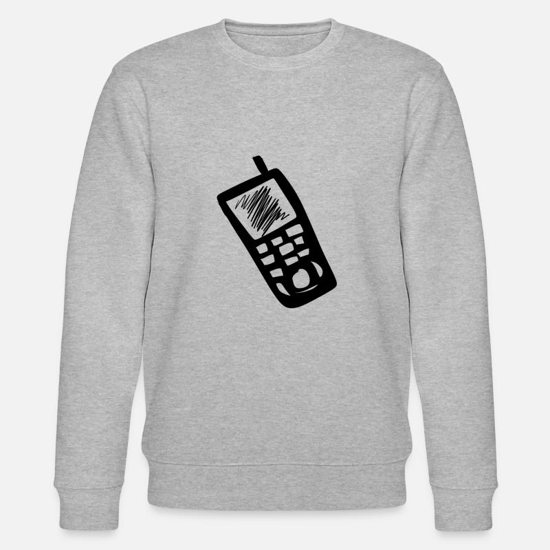 Handy Telefon - Stanley/Stella Unisex Bio-Sweatshirt CHANGER  - Grau meliert
