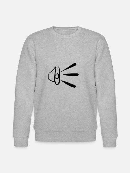 Volume scream - Stanley/Stella CHANGER Unisex Organic Sweatshirt - heather grey
