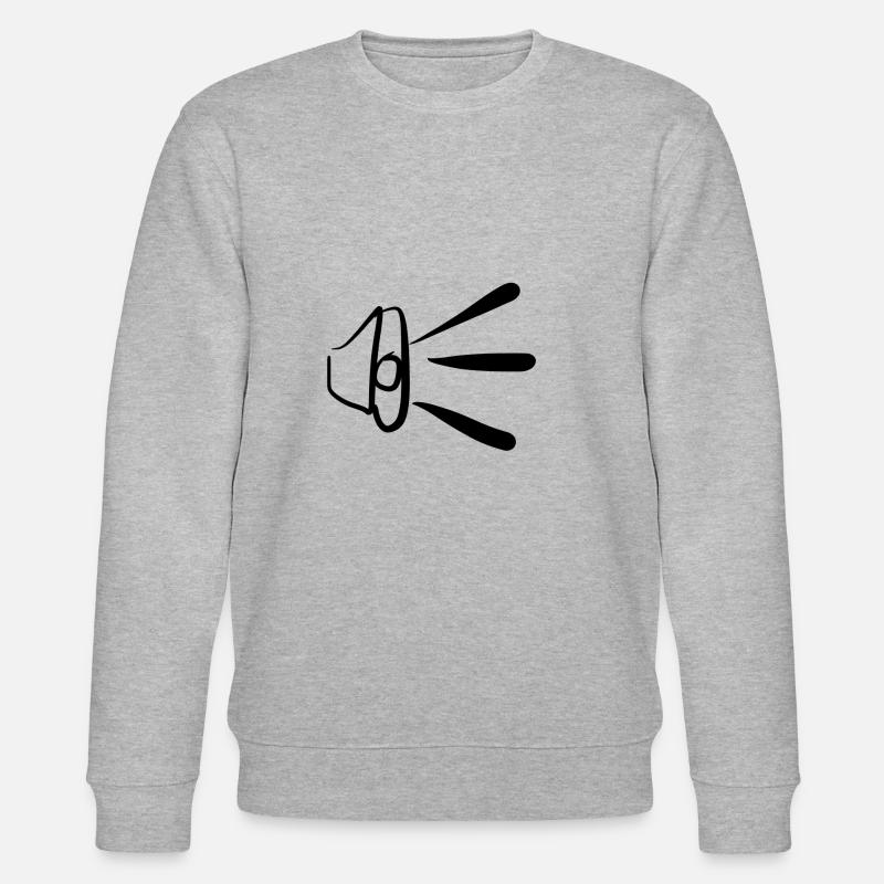Lautstärke schrei - Stanley/Stella Unisex Bio-Sweatshirt CHANGER  - Grau meliert