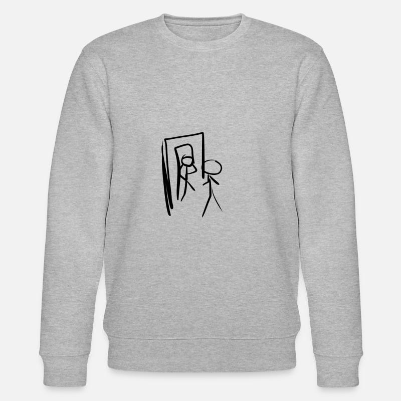 spiegel mensch - Stanley/Stella Unisex Bio-Sweatshirt CHANGER  - Grau meliert