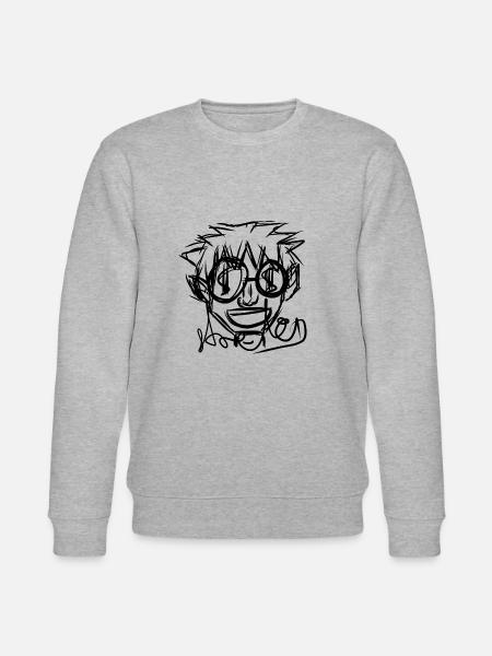 nerd geek - Stanley/Stella CHANGER Unisex Organic Sweatshirt - heather grey